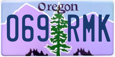 OR license plate 069RMK