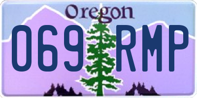OR license plate 069RMP