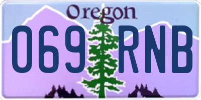OR license plate 069RNB