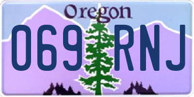 OR license plate 069RNJ