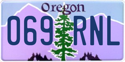 OR license plate 069RNL