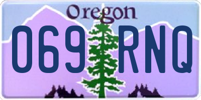 OR license plate 069RNQ