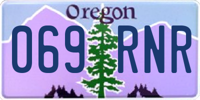 OR license plate 069RNR