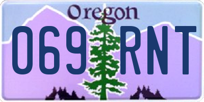 OR license plate 069RNT