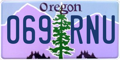 OR license plate 069RNU