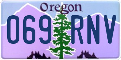 OR license plate 069RNV