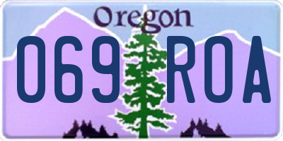 OR license plate 069ROA