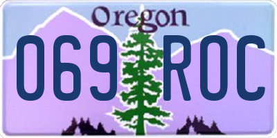 OR license plate 069ROC