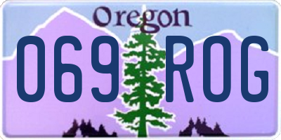 OR license plate 069ROG