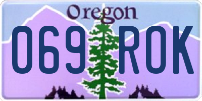 OR license plate 069ROK