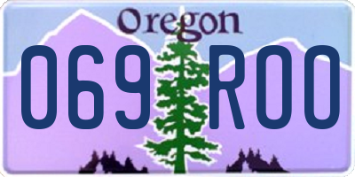 OR license plate 069ROO