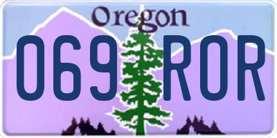 OR license plate 069ROR