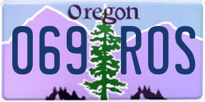 OR license plate 069ROS