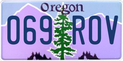 OR license plate 069ROV