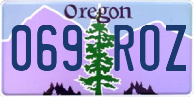 OR license plate 069ROZ