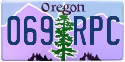 OR license plate 069RPC
