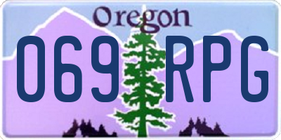 OR license plate 069RPG