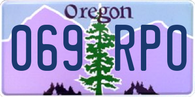 OR license plate 069RPO