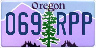 OR license plate 069RPP