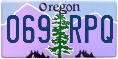 OR license plate 069RPQ