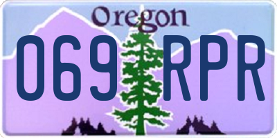 OR license plate 069RPR