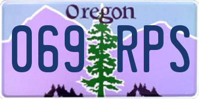 OR license plate 069RPS