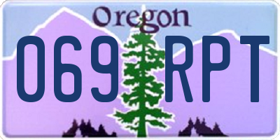 OR license plate 069RPT
