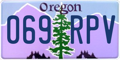 OR license plate 069RPV