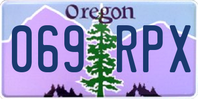 OR license plate 069RPX
