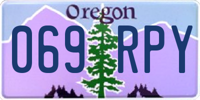 OR license plate 069RPY