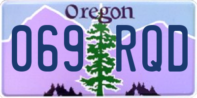 OR license plate 069RQD