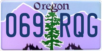 OR license plate 069RQG