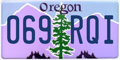 OR license plate 069RQI