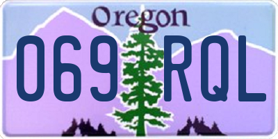 OR license plate 069RQL