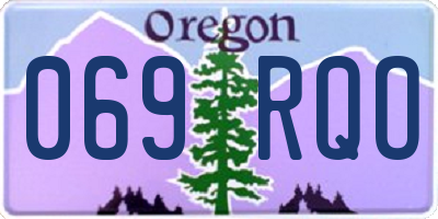 OR license plate 069RQO