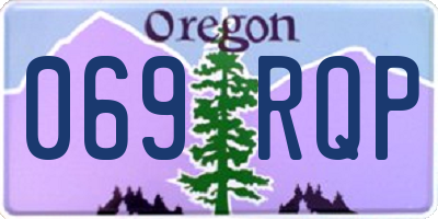 OR license plate 069RQP