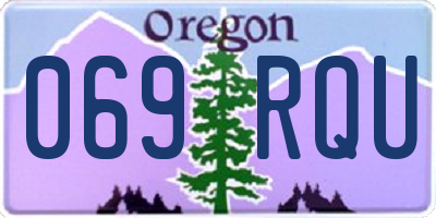 OR license plate 069RQU