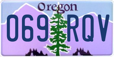 OR license plate 069RQV