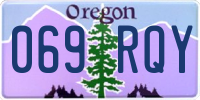 OR license plate 069RQY