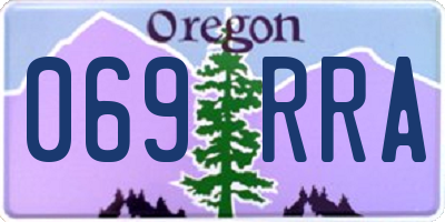 OR license plate 069RRA