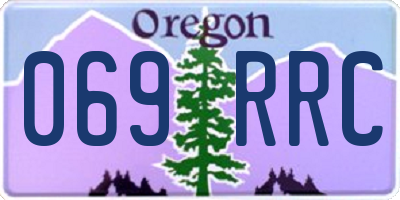 OR license plate 069RRC