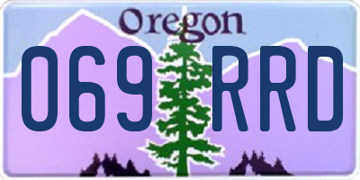 OR license plate 069RRD