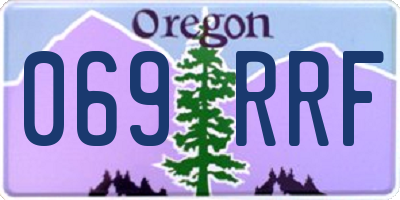 OR license plate 069RRF