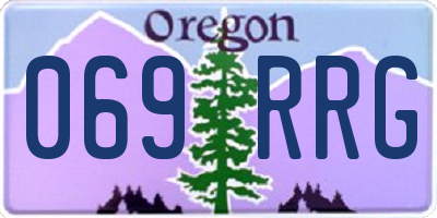 OR license plate 069RRG