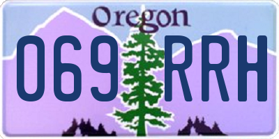 OR license plate 069RRH