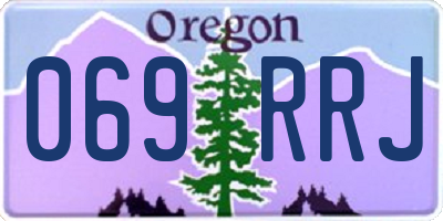 OR license plate 069RRJ