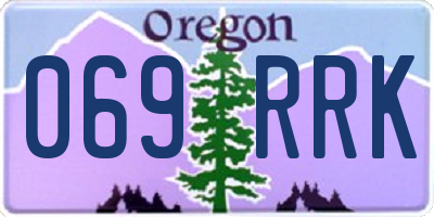 OR license plate 069RRK