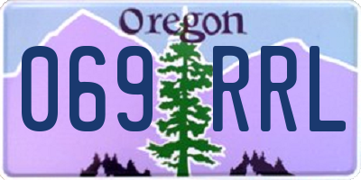 OR license plate 069RRL