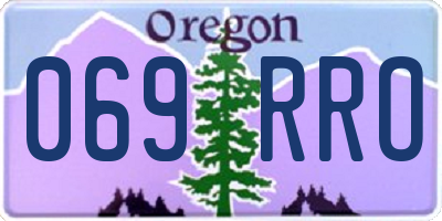OR license plate 069RRO