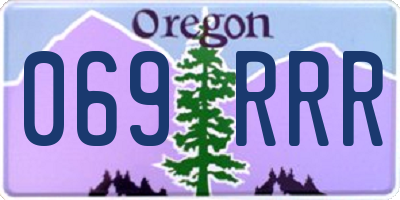 OR license plate 069RRR